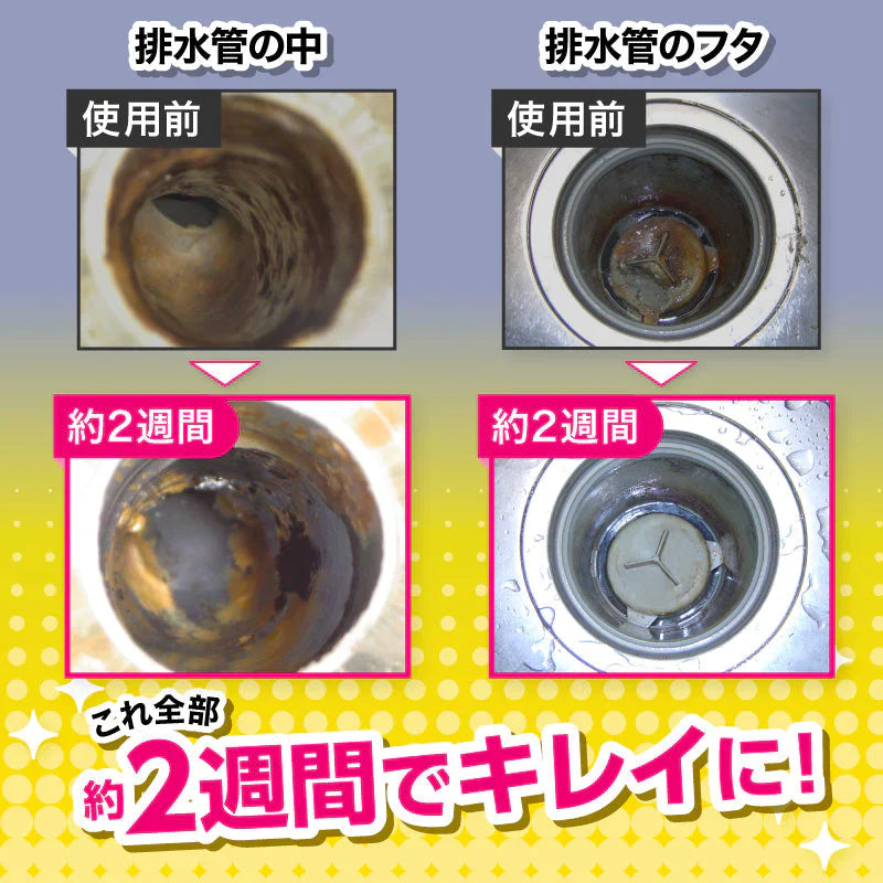 さよならヌメリー2個セット キッチン 排水口 ヌメリ取り ヌメリ 掃除 予防 排水口掃除 排水溝 台所掃除 お風呂掃除 臭い シンク 洗浄剤 洗剤 消臭 バイオ 非塩素 塩素不使用　ディスポーザー 浄化槽