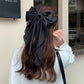 (ワインレッド)*(ワンサイズ)リボンバレッタ 大きい リボンヘアアクセサリー ヘアクリップ  ダブル 清楚 ガーリー エレガント ヘアピン ビックリボン