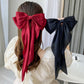 (グリーン)*(ワンサイズ)リボンバレッタ 大きい リボンヘアアクセサリー ヘアクリップ  ダブル 清楚 ガーリー エレガント ヘアピン ビックリボン