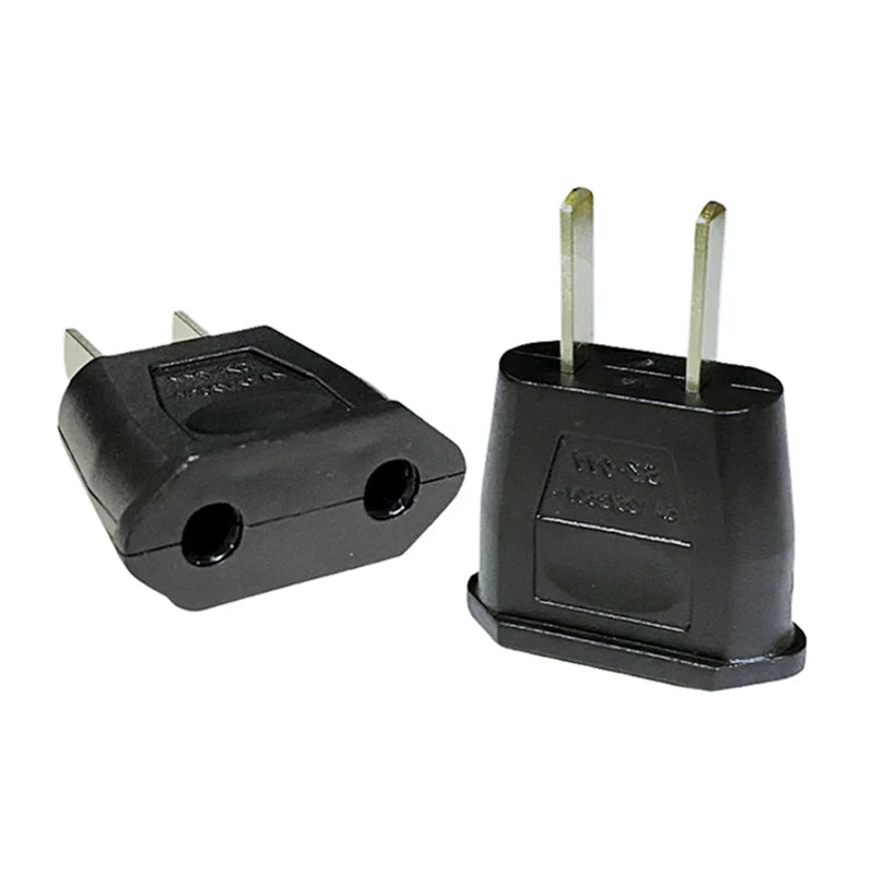 変換プラグ 2個セット 6A 100-250V 日本国内用 Cタイプ→Aタイプ 純銅 電源 変換アダプター コンセント 海外 旅行 家電 電化製品 軽量 便利グッズ お得 おすすめ