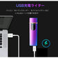 即納商品 USB充電式 プラズマ 電気 usb ライター 小型 充電式 ガス?オイル不要 防風 軽量 薄型 プレゼントw107A(タイプA)