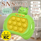 【10ボタン×カエル】プッシュポップ ゲーム SNS話題 光る 電動 プチプチ ポップイット 知育玩具 プレゼント おもちゃ クリスマス