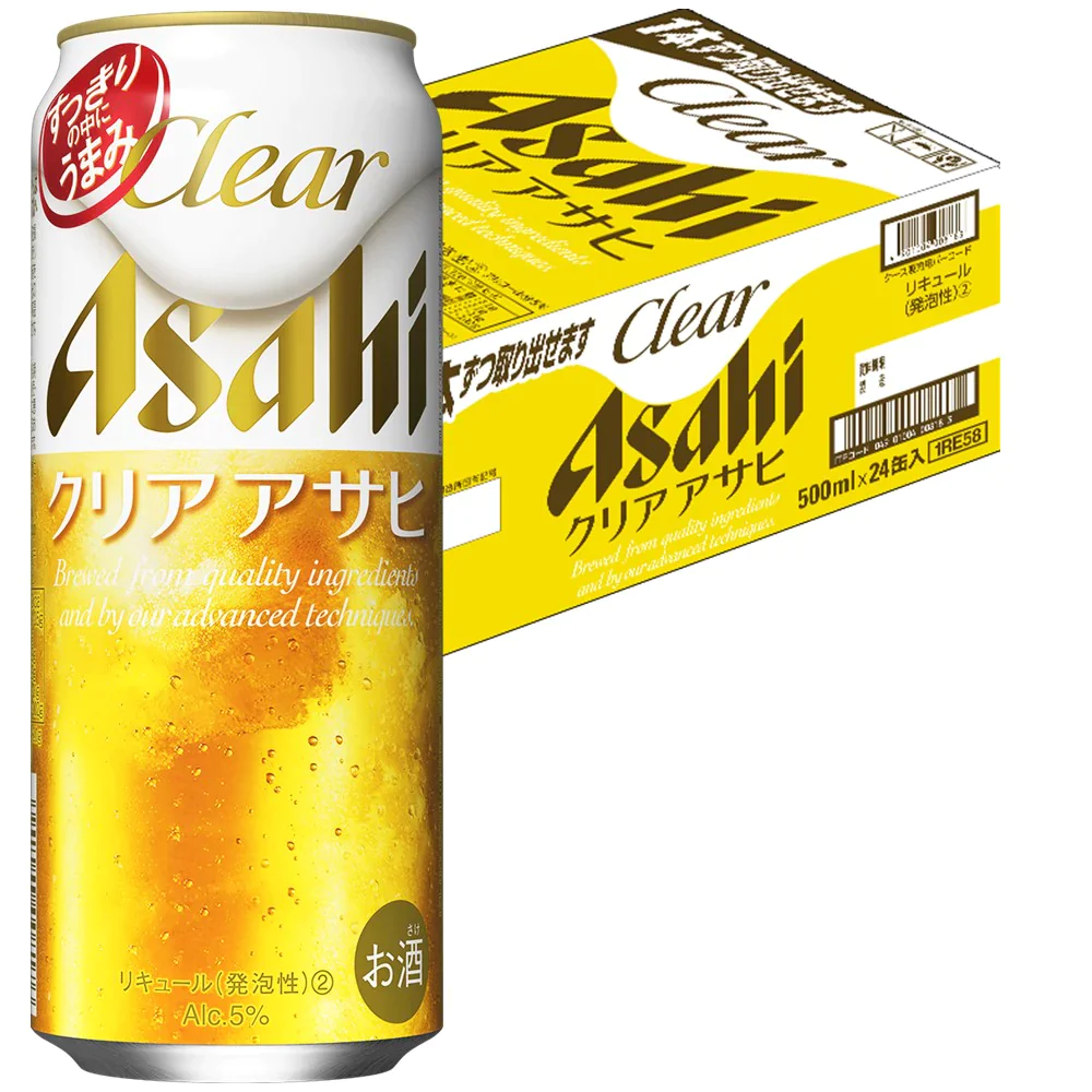 アサヒ クリアアサヒ 500ml×24本【ご注文は2ケースまで同梱可能です】