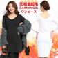 【最終！在庫一掃SALE】裏起毛ワンピース2枚セット（ブラック/2wayネック/M～L）