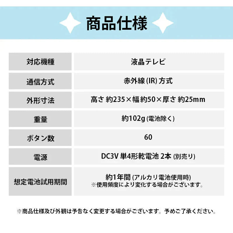 LG Electronics テレビ 互換 リモコン 設定不要 LG エレクトロニクス 専用 地デジ BS CS デジタル 地上波 液晶テレビ SIMPLINK 日本語説明書付 代用 予備 スペア