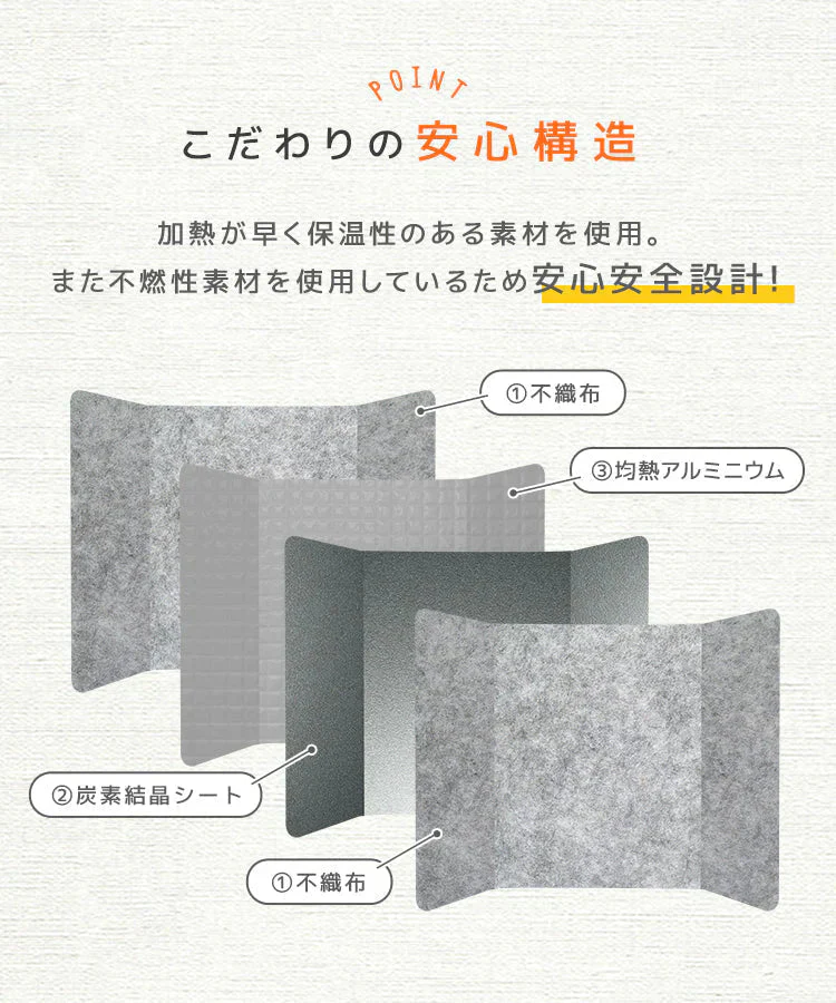 【チェック柄グレー】【ブランケット付き】パネルヒーター 足元 ヒーター 省エネ 遠赤外線 折りたたみ おしゃれ 足元ヒーター デスクヒーター 足元暖房 フットヒーター 足 ヒーター 足元 電気ヒーター 暖房 あったか デスク 冷え対策 寒さ対策