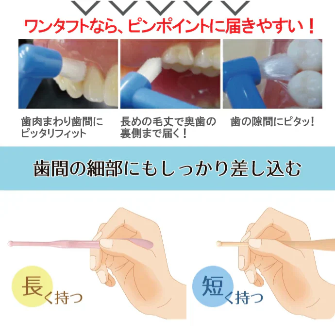 歯ブラシ ワンタフトブラシ「Miclin-ミクリン-」S(やわらかめ)10本セット【Ciメディカル】【メール便送料無料】