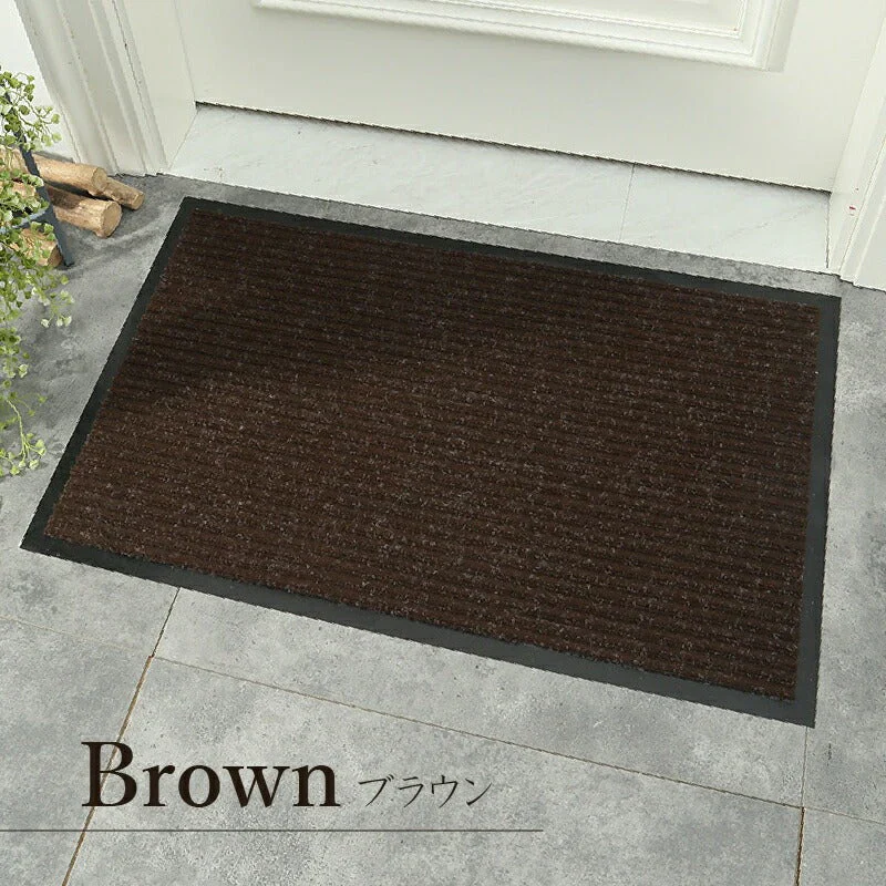 【ブラック 80×120cm】玄関マット 屋外 室内 おしゃれ 北欧 泥落とし 洗える かわいい 風水 大判 40×60cm 50×80cm 60×90cm 80×120cm 120×150cm 無地 滑り止め 業務用 丸洗い 水洗い ドアマット 店舗 飲食店 オフィス 事務所
