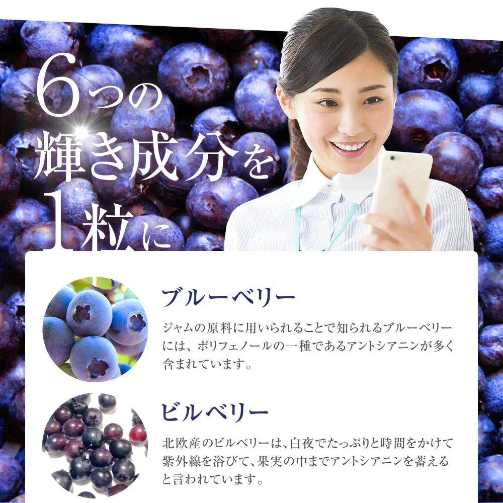 ブルーベリー《約1ヶ月分》 サプリ サプリメント  ブルーベリー ビルベリー メグスリノキ アイブライト ビタミン ポリフェノール アントシニアン タンニン コンタクト