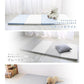 【グレー×ホワイト】プレイマット 折りたたみ 床暖房対応 4cm 厚手 防水 180cm×90cm 安全検査済み コンパクト ノンホルム 大判 高密度 マット お昼寝 厚手 軽量 体操 ヨガ トレーニング おしゃれ ベビー 赤ちゃん 子供 子供用 99.9%抗菌 抗菌 抗菌仕様
