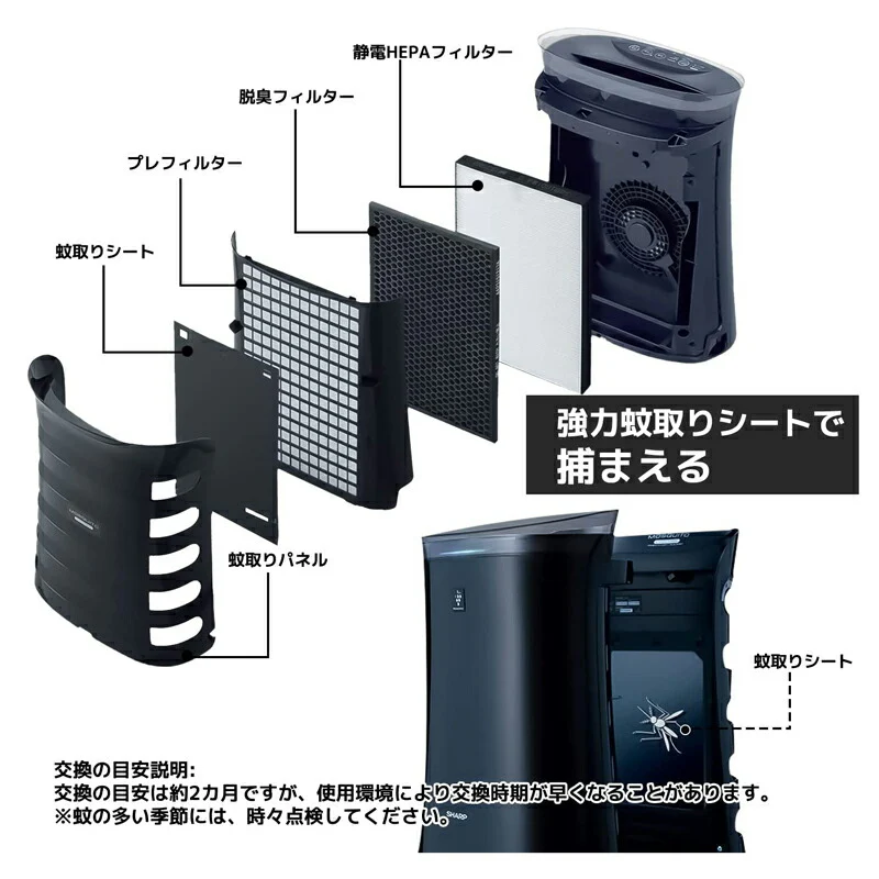 【全て日本国内発送】 シャープ FZ-GK50KS 蚊取機能付き空気清浄機用 蚊取シート fz-gk50ks 空気清浄機 フィルター FU-GK50 FU-JK50 FU-LK50 交換用 蚊取りシート (互換品/2枚入り)