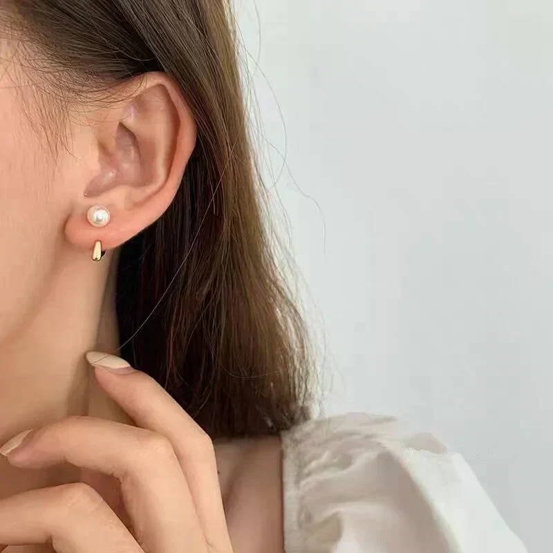 ピアス レディース ２ウェイ パール 小粒 おしゃれ 小さい 韓国 金 メッキ キラキラ ウエディング 小ぶり シンプル 小粒 上品 かわいい