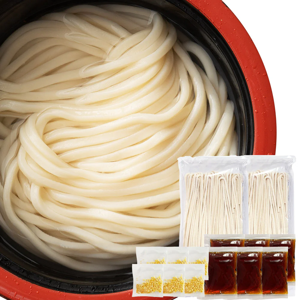 宮崎名物 釜あげうどん 6食セット♪ うどん 釜揚げ もちもちの麺をゆず香る甘口つゆで食す！ゆうパケット