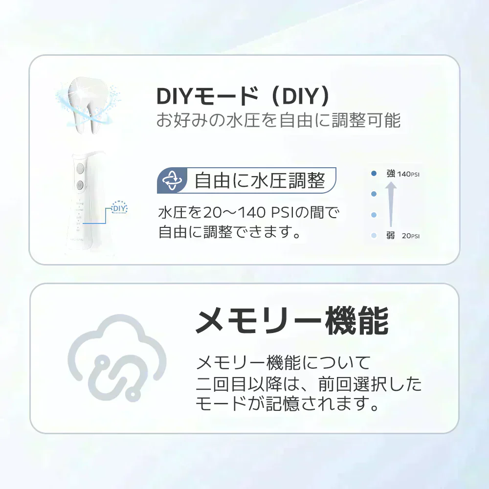 ウォーターフロス 口腔洗浄器（コードレス）