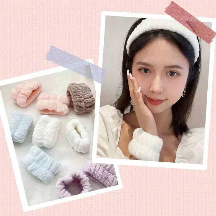 【予約商品・発送時期は商品説明に記載】SNSで話題 吸水 アームバンド リストバンド 12個 セット 福袋 2026 洗顔 袖濡れ防止 服濡れ防止 シュシュ タオルリストバンド ウォッシュバンド 吸水タオル 髪 お風呂上がり メイク 大人 伸縮性
