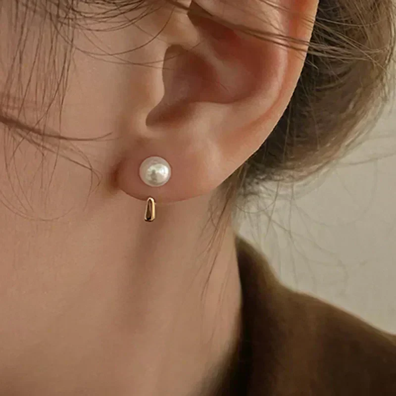 ピアス レディース ２ウェイ パール 小粒 おしゃれ 小さい 韓国 金 メッキ キラキラ ウエディング 小ぶり シンプル 小粒 上品 かわいい