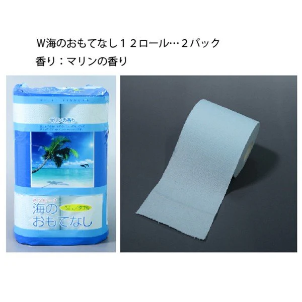 トイレットペーパー 3種類のおもてなしセット ダブル 12ロールＸ6パック