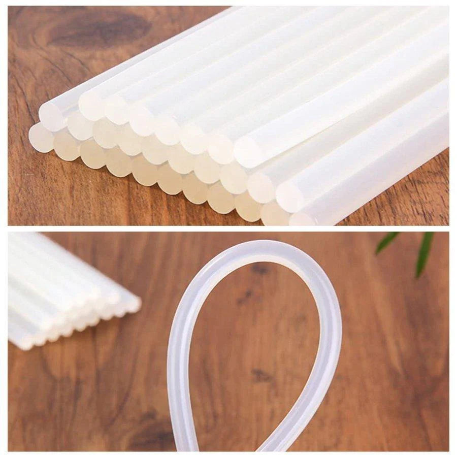 グルースティック 10本セット グルーガン付属品 粘着剤 粘着スティック 7mm(直径)×20cm(長さ) 多用途性 DIY用 手芸用 プラスチック用 家具修理用  w183-3