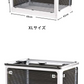 XINYF 収納ボックス(ホワイト-1個, 73×49×40cm-143.1L) 折りたたみ 蓋付き 積み重ね 全方向から取り出せる 収納ケース プラスチック キャスター付き