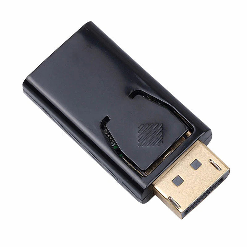 DPオス to HDMIメス 変換 小型 アダプタ コネクタ 4K 黒色 持ち運び便利 displayport hdmi アダプタ ディスプレイポート PC モニター プロジェクター