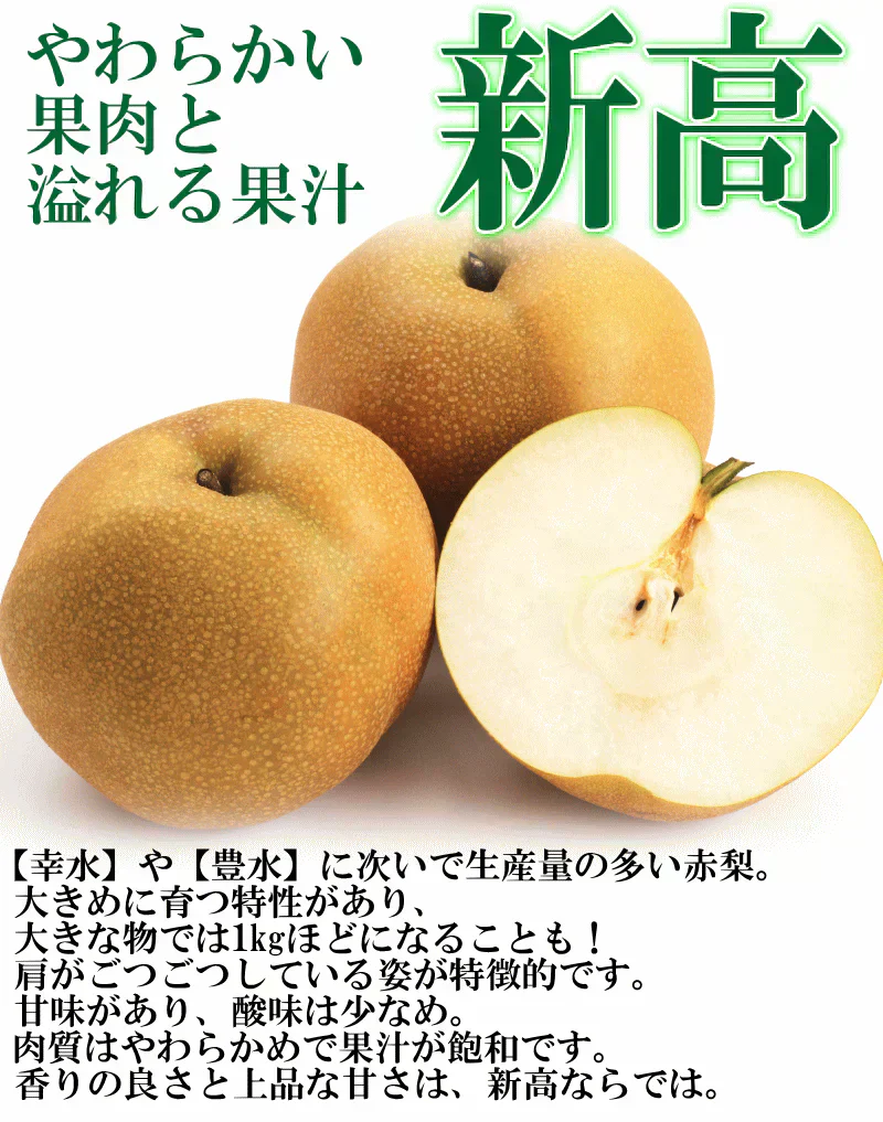 福島県産 梨 なし 2kg箱 ★秀品★品種おまかせ