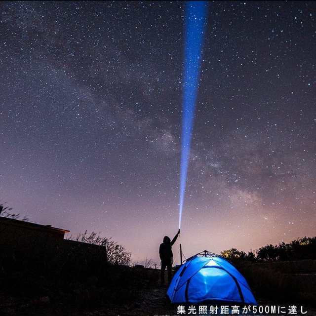 新仕様 LEDライト懐中電灯 ハンディライト USB充電式 超強力 軍用 作業灯 停電 防水 防災対策 ズーム機能 フラッシュライト 爆光 コンパクト w229B(レッド)