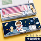 小学生筆箱 ダイナソー 両面開き 箱型 ペンケース ふでばこ 可愛い マグネット式 ソフト 小学校 入学祝い 入学準備 イラスト おしゃれ 色選べる 人気 流行り 女の子 男の子