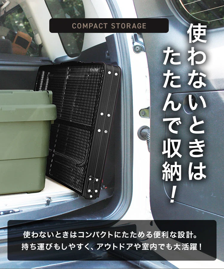 【予約商品：9月上旬（～10日までに発送）】アウトドアテーブル メッシュテーブル レジャーテーブル 120cm ミニテーブル サイドテーブル 折りたたみ 折りたたみテーブル メッシュ テーブル アウトドア 高さ調節 キャンプ ソロキャンプ BBQ 大きい スチール コンパクト 軽量