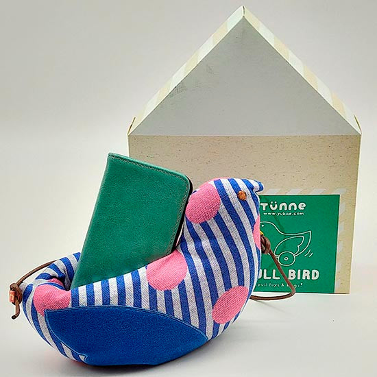 日本製 ベビー玩具 TUNNE（トンネ） PULL BIRD (ブルー)出産祝い ベビー ギフト お祝い 木製玩具 赤ちゃん ベビートイ 高品質安心安全 ご出産祝い