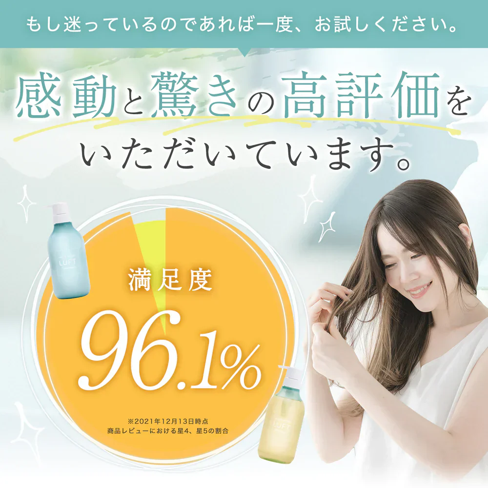 LUFT（ルフト）ケア＆デザイン シャンプー トリートメント 詰め替え451mLセット PPT美容液 ノンシリコンアミノ酸シャンプー 心和らぐフローラルの香り