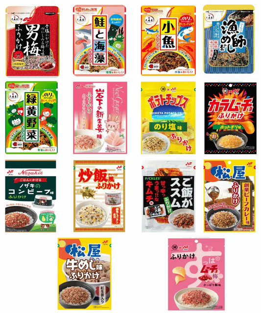 【大創業祭50周年特別企画】ニチフリ 面白い再現ふりかけ 4袋 エバラ黄金の味 松屋牛めし味 創味シャンタン 岩下の新生姜味 カラムーチョ ポテトチップスのり塩味 全国送料無料