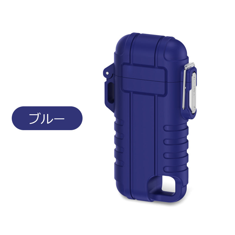 ライター 直線ビーム着火 青炎 IP56防水 強力な炎 防風 強力な青炎 防風ガスライター ガス注入可能 耐久性抜群 s101C(ブルー)
