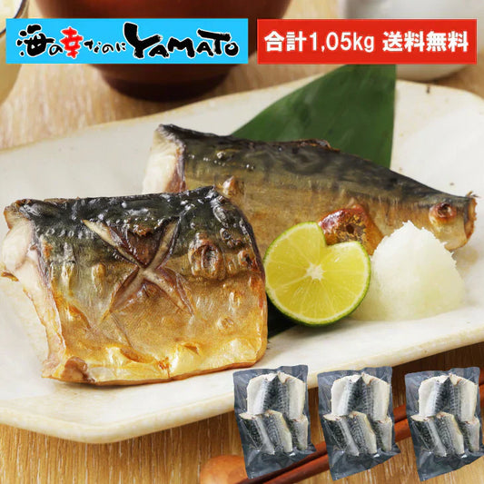 【無塩・無添加】トロサバ“骨取り”切身 大ぶり70g x 15枚=合計1.05kg 小分け350g (70g x 5枚) x 3パック
