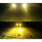 LEDフォグランプ H3 6000k-ポーペ 60W 1200LM 12V/24V兼用 無極性 CSPチップ搭載 両面発光 ホワイト 高輝度 2本セット w221B(イエロー)