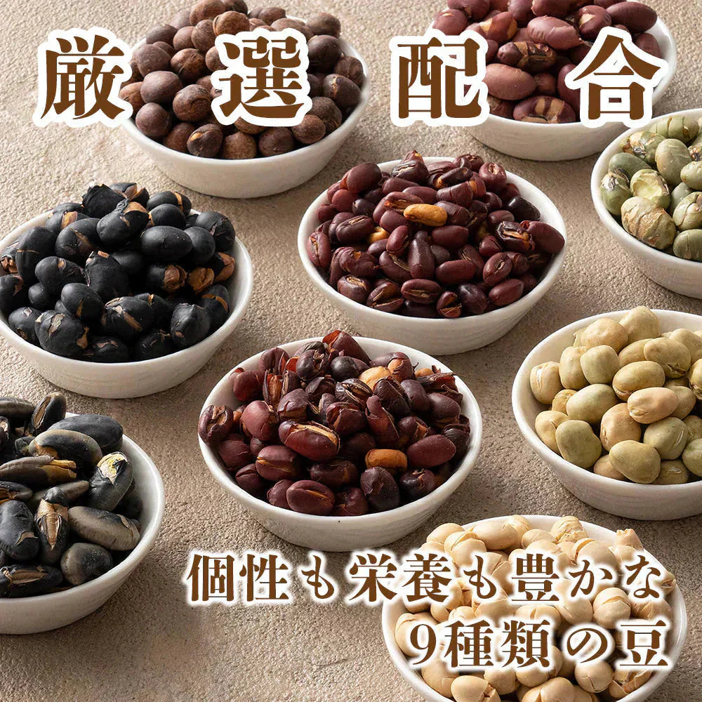 【予約注文11月17日以降順次発送】煌めき９種の国産煎り豆ミックス 300g | パクパク食べられるお手軽無添加ヘルシーなミックス煎り豆 送料無料 ポスト投函