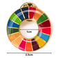 10個セットSDGsバッジ マグネット 正規品 バッジ 金色丸み仕上げ sdgsバッチ ピンバッチ sdgs 会議 着用義務 イメージアップ 国連ガイドライン対応 バッグにも最適 かわいいピンバッジ エスディージーズ おしゃれ 会社 団体 落ちにくい ピン留め ピン ブローチ 金具 ゴールド バッチ ピンバッジ