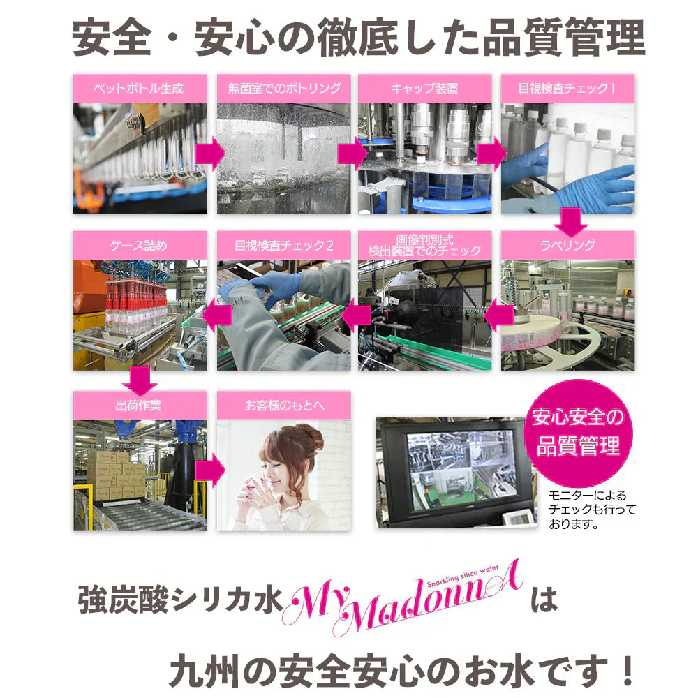 シリカ水 シリカ炭酸水 強炭酸水 500ml 40本 シリカ 炭酸水 高濃度シリカ ケイ素水 天然シリカ シリカウォーター 水 軟水 マイマドンナ 国産 大分県産