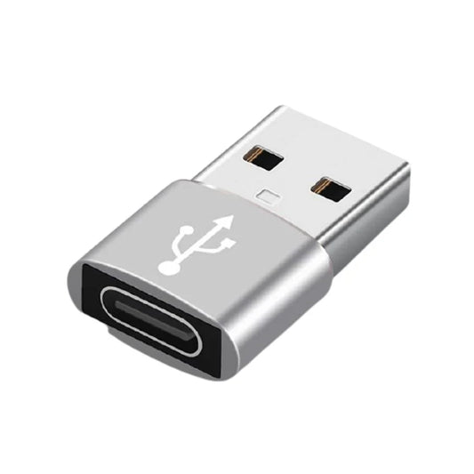 Type-C シルバー usb変換アダプター データ転送 充電でき 従来のUSB充電器でiPhone12/12mini/12Pro/12Pro Maxを充電するための転換コネクタ 3A コンパクト