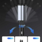 【2026強化版】シガーソケット 延長 充電器 巻き取り リール式 4in1 車 USB Type-C Lightning 急速充電 4ポート カーチャージャー 4台同時に充電 iPhone 15 14 巻き取り式 12V車 24V車 Apple Android USBポート付 リールタイプ 後部座席 車載充電器 電圧計