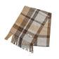 【暖かさとスタイル兼備！】＼ チェックブラウン ／マフラー 大判 秋冬 ネックウォーマー ブロックチェック ネックウォーマー カシミヤタッチストール 大判ストール 厚手 ニット 防寒 暖かい ブロックチェック 男女兼用 カシミヤタッチ 洗える チェック バイカラー 静電気防止 寒さ対策 誕生日 クリスマス プレゼント【プチプラ特集】