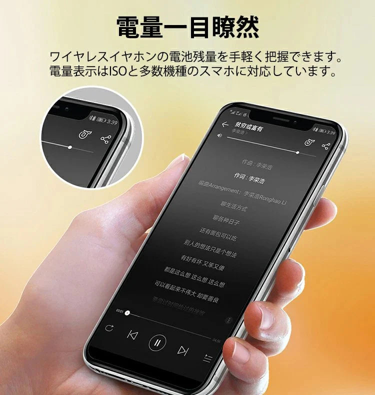 (ブラック)ブルートゥースイヤホン Bluetooth 5.0 ワイヤレスイヤホン 耳掛け型 ヘッドセット 片耳 最高音質 マイク内蔵 日本語音声通知 180°回転 超長待機 左右耳兼用 w043B(ブラック)