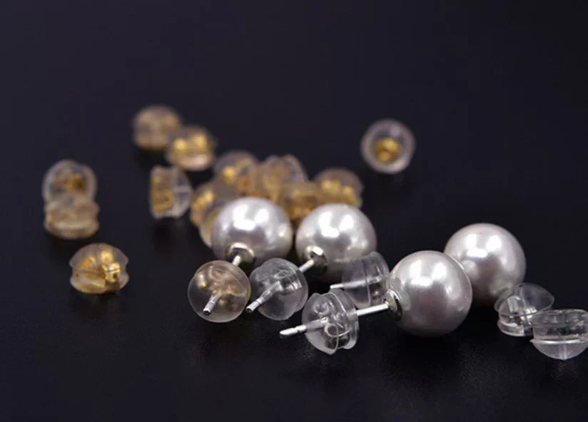 【ご予約商品 2025年10月下旬入荷分】ピアスキャッチ 8個セット 留め具  金メッキ ゴールド シリコン加工 ピアスロック 落ちない ピアス キャッチャー