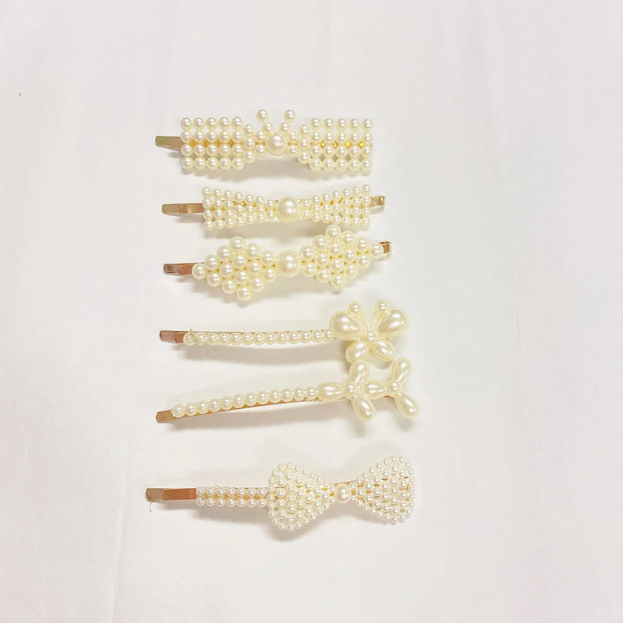 (ミックス)ヘアピン 6本セット パール ヘアクリップ スリーピン パールヘアピン ヘアアクセサリー 前髪 髪留め