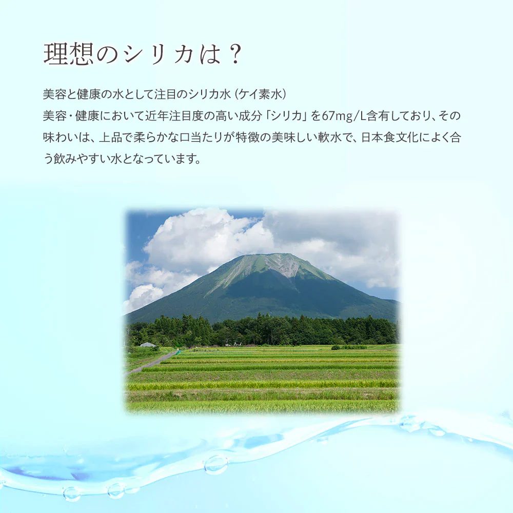 シリカ水 500ml 24本 高濃度シリカ水 シリカウォーター 理想のシリカ ミネラルウォーター ケイ素水 天然水 天然シリカ 水 軟水 国産 鳥取県産