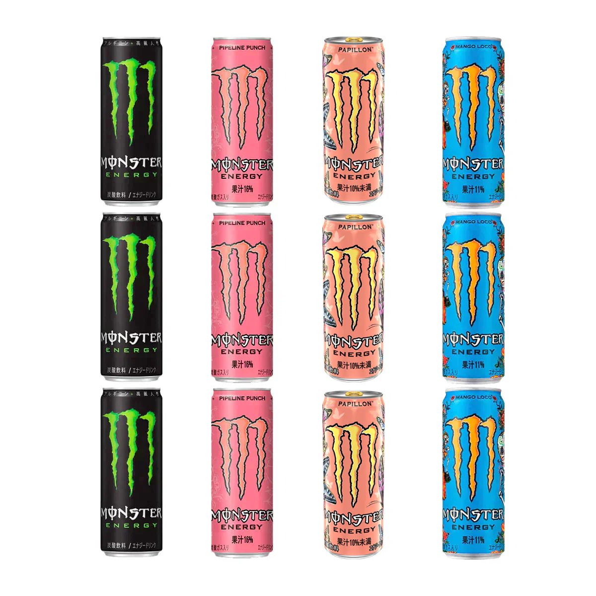 ☆送料出品者負担 モンスターエナジー 355ml アソート 8本 G ZONE 12本