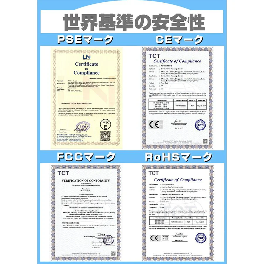 【高評価商品】ローズゴールド 10000mAh 大容量 モバイルバッテリー 急速充電 2.1A スマホ充電器 小型 軽量 USB2ポート 2台同時充電可能 LED液晶画面 残量表示 携帯充電器 iphoneX【PL保険】