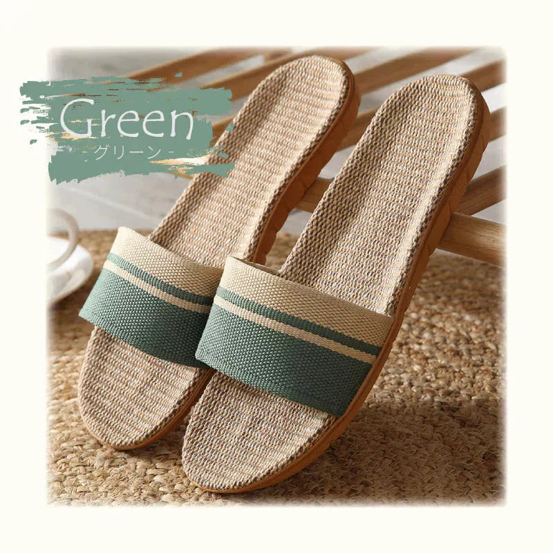 【色お任せ /Sサイズ】スリッパ 麻素材