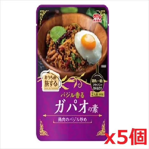 丸大食品 ガパオの素 100g 5個セット ガパオライス バジル 賞味期限2024年2月15日 ライス ごはん ご飯