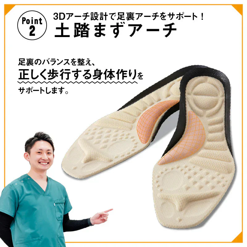 腰らくインソール・Mサイズ【 シューフィッター × 整体師が共同開発！腰痛対策特化型インソール 中敷き 衝撃吸収 O脚 内側傾斜 腰痛改善 骨盤 立ち仕事 疲れにくい】中敷き 腰痛 骨盤 姿勢 衝撃吸収 腰らくインソール 骨格補正 衝撃吸収 アーチ アーチサポート 高反発 ハニカムゲル 姿勢矯正 中敷き 靴 腰痛 土踏まず 股関節 姿勢 姿勢矯正 高反発 偏平足
