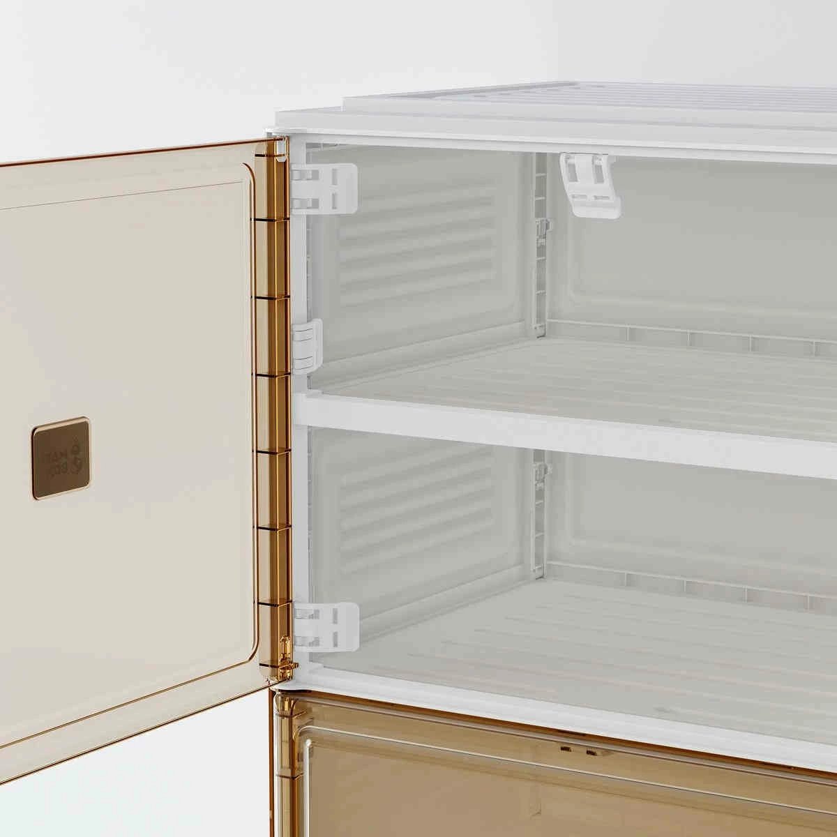 16格 シューズボックス シューズラック 靴棚 下駄箱 折り畳み式 省スペース スニーカー収納 玄関収納 一体構造 収納ボックス 収納ケース シューズケース 防塵 磁石開閉扉 透明 大容量 引っ越し便利 靴入れ簡単組立 小物 化粧品収納 ディスプレイ靴収納 多機能 b002B(Bタイプ)